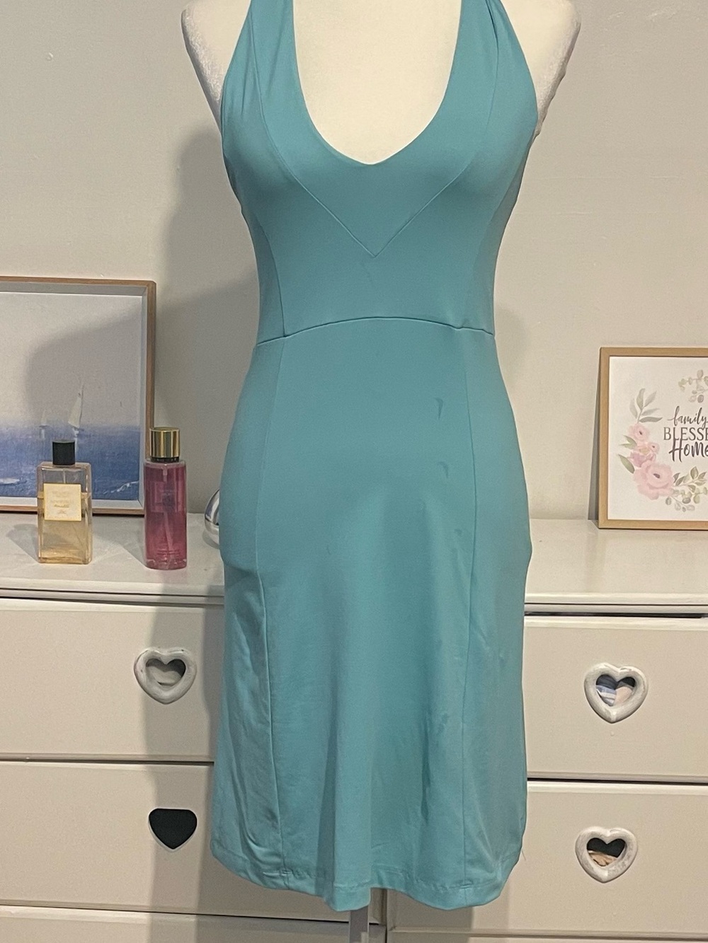 Patagonia women’s activewear Teal Halter Mini Dress XS - Picture 11 of 11